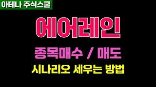 에어레인 주가전망 매매 시나리오는 이렇게 짜는 겁니다. #에어레인주가 #에어레인전망