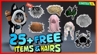 25 + New FREE LIMITED UGC items & HAIRS, How to get FREE UGC LIMITED ITEMS hair on ROBLOX - Roblox