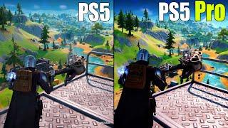 Fortnite looks BETTER on PS5 Pro vs. regular PS5 | Graphics, Resolution and FPS Comparison