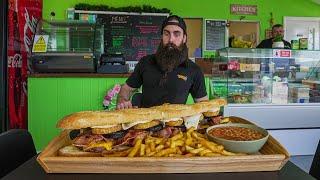 THIS MASSIVE SANDWICH CHALLENGE HAS NEVER BEEN BEATEN! | BeardMeatsFood