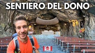 Il Santuario nella Grotta (Madonna della Cornabusa)  SENTIERO DEL DONO Valle Imagna