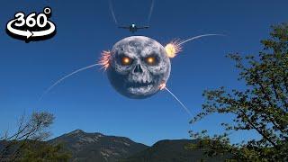 Lunar Moon shot down by Air Force in 4K 360° VR