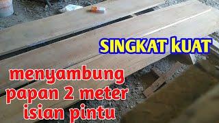 cara menyambung kayu papan yang melengkung // membuat isian pintu