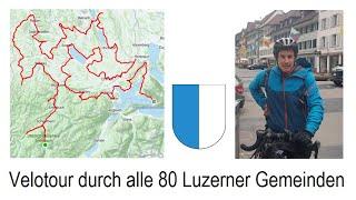 Velotour durch alle 80 Luzerner Gemeinden