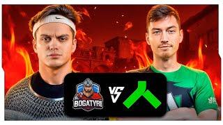 БУСТЕР ИГРАЕТ ЗА БОГАТЫРЕЙ НА HLTV / ПЕРВАЯ ИГРА НА HLTV ЗА 2 ГОДА / BUSTER ROFLS