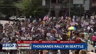 'No Kings' rallies take over Seattle and Puget Sound