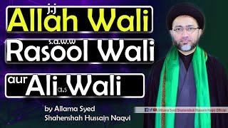 Allah j.j Wali hai Rasool s.a.w.w. Wali hai  Aur Ali a.s Wali hai by Allama Syed Shahaenshah Hussain