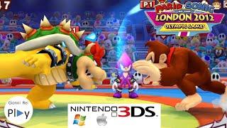 Wrestling Mario & Sonic Olympic Games London Nintendo 3DS WWE (Godzilla vs Kong) Gameplay