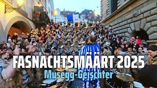 Fasnacht Luzern 2025: Fasnachtsmäärt | Guggenmusik Musegg-Geischter