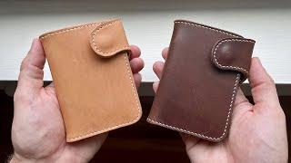 Making a handmade leather vertical wallet (PATTERN)