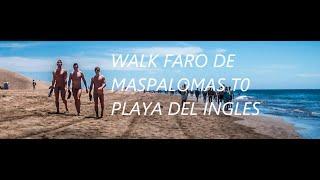 Walk from Maspalomas Beach to Playa del Ingles, December2019. Gran Canaria