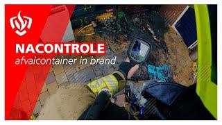 Prio 1: Nacontrole - afvalcontainer in brand | Brandweer Haastrecht