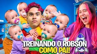 TREINANDO O ROBSON COMO PAI *ele fugiu ?