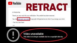 How to retract copyright strike on YouTube 2020 2023