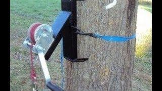 HOMEMADE TREE WINCH- WELDING (deer winch)