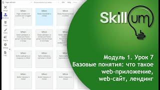 Основы Bubble.io. Модуль 1. Урок 7. Базовые понятия: что такое веб-приложение, сайт, лендинг