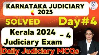 DAY #4 Daily Judiciary MCQs Solving l Karnataka Judiciary 2025 l Aparna Bhat l