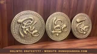 Tranh Phúc lộc Thọ Bằng Đồng Treo Phòng Khách Cực Đẹp | Đồ Đồng Dung Quang Hà™