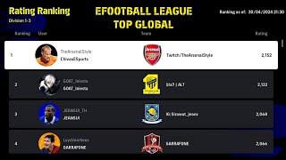 eFootball™ League Season 6: Vs TheArsenalStyle (Rank 1) TOP Global | eFootball 2024 Dream Team