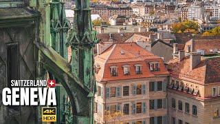 Geneva, SwitzerlandCity Walking Tour 【4K HDR】| November 2023