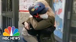 Watch NBC News Correspondent Reunite With Son After Coronavirus Coverage | NBC Nightly News