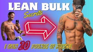 How To Lean Bulk without getting fat ( Bulk Secrets 101 )