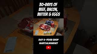 30-day carnivore diet challenge. Day 6-food shop. (Preview)