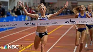 Elle Purrier smashes 37-year-old American indoor mile record at 2020 Millrose Games | NBC Sports