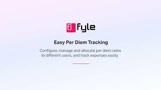 Fyle | Easy Per Diem Tracking