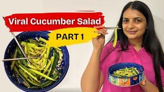 Viral Cucumber Salad Series PART - 1 |Famous Asian Cucumber Salad Viral Korean Cucumber salad Part 1