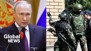 Putin tells Russia's FSB security service to do better following rise in terrorist "offences"