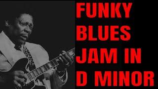 Funky Minor Blues Guitar Jam | Backing Track In The Key of D Minor