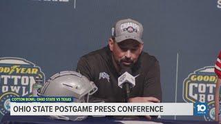 Ohio State postgame press conference: Ryan Day, Will Howard, Jack Sawyer | Cotton Bowl