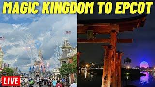  LIVE: Magic Kingdom to Epcot Tuesday for rides, shows, Fireworks at Walt Disney World 2/25/2025