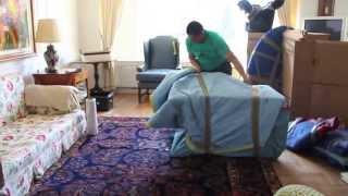 How To Wrap A Sofa Chair For A Move