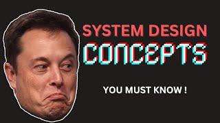 System Design Concepts You MUST Know for Interviews!