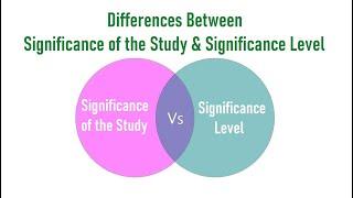 Differences Between Significance of the Study and Significance Level