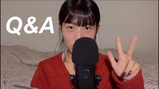 ASMR Q&A (Eng sub️) age? relationship? major? about me! (whispered)