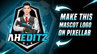 How To Make BGMI Mascot Logo | On Pixellab | Verry Easy