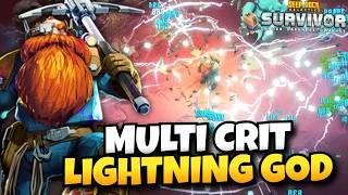 1500% Damage Triple Crits Lightning Bolts! | Deep Rock Galactic: Survivor