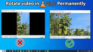 How to rotate video in vlc