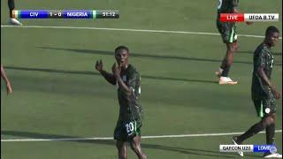 NIGERIA 2-1 IVORY COACH | WATCH GOALS AND HIGHLIGHTS | U20 AFCON QUALIFIERS