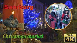 Saarburg, Victorian Christmas market 2023 - Germany 4k Travel Channel