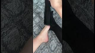 Black calf socks pedicure reveal #feet #pedicure #socks #toe