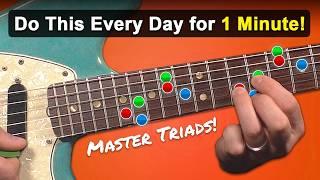 Master Triads Across the Neck with this Simple 1-Minute Trick!