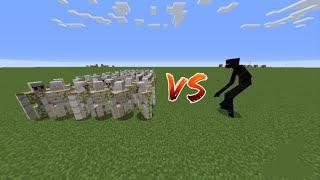 1 Mutant enderman vs 100 iron golems