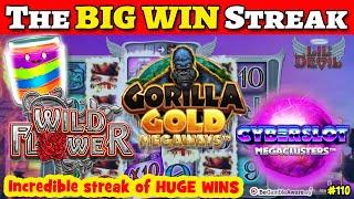 BIG WIN STREAK on SLOTS - Lil Devil, Gorilla Gold Megaways, Jammin Jars, Dinopolis & more.