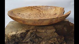 Woodturning - Large Oak Burr Platter