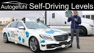 Levels of Autonomous Driving - Level 0 1 2 3 4 5 - what is what? Example Mercedes S-Class Prototype