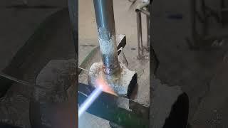 Brazing the seat tube into the bottom bracket shell